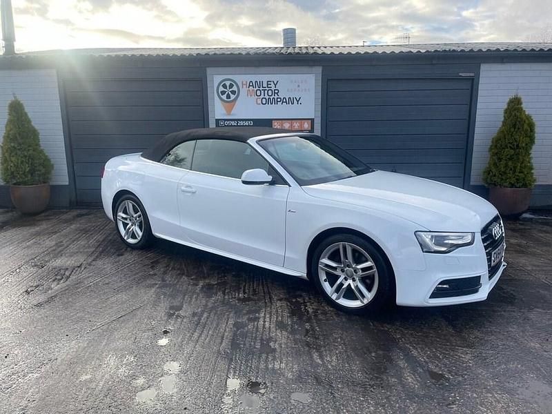 Used Audi A5 Cabriolet S-Line 170 HP (125 kW) 2015 White Cabriolet