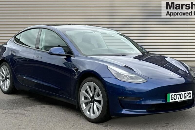 Blue Used 2020 Tesla Model 3 Long Range AWD Sedan | £19,977 (Fair price) - Image 1/4