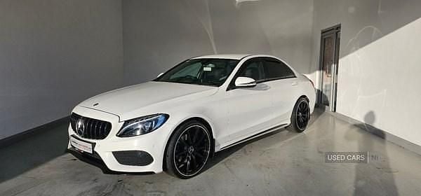Used Mercedes C200 AMG line 136 HP (100 kW) 2016 White Sedan