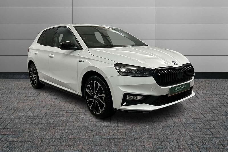 Moon white metallic Used 2024 Skoda Fabia Monte Carlo Hatchback | £18,500 (Fair price) - Image 1/4