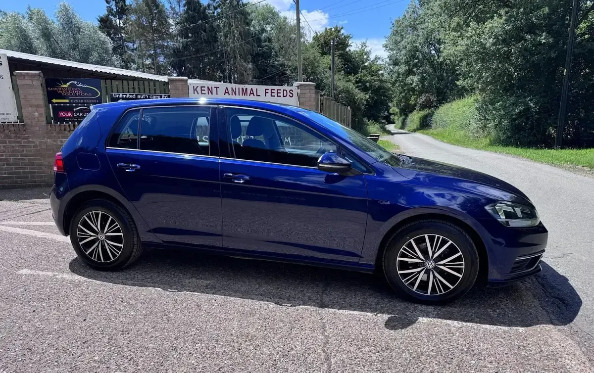 Used VW Golf VII SE 115 HP (84 kW) 2019 Blue Hatchback