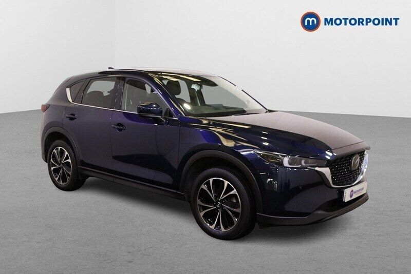 Blue Used 2023 Mazda CX-5 Exclusive-Line SUV | £19,299 - Image 1/4