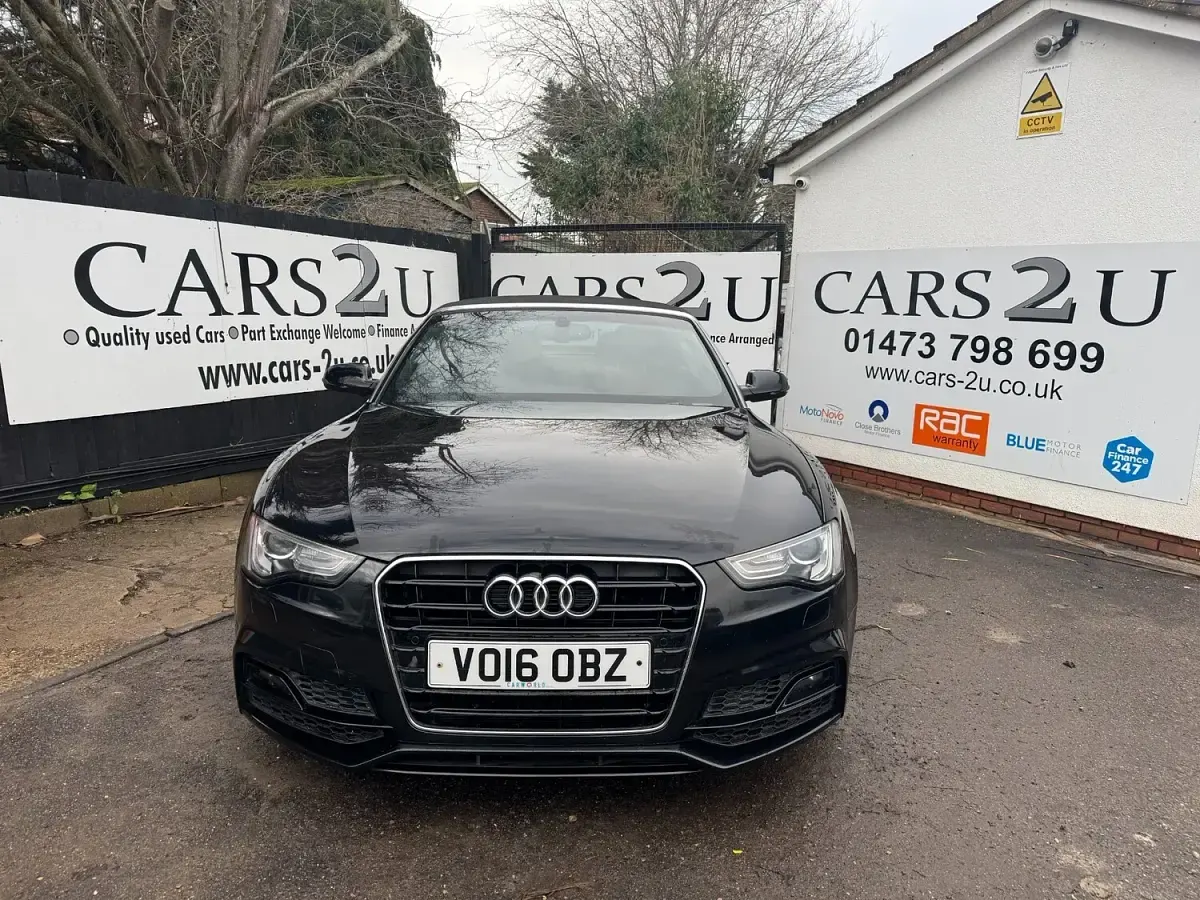 Used Audi A5 Cabriolet S-Line 190 HP (139 kW) 2016 Black Cabriolet