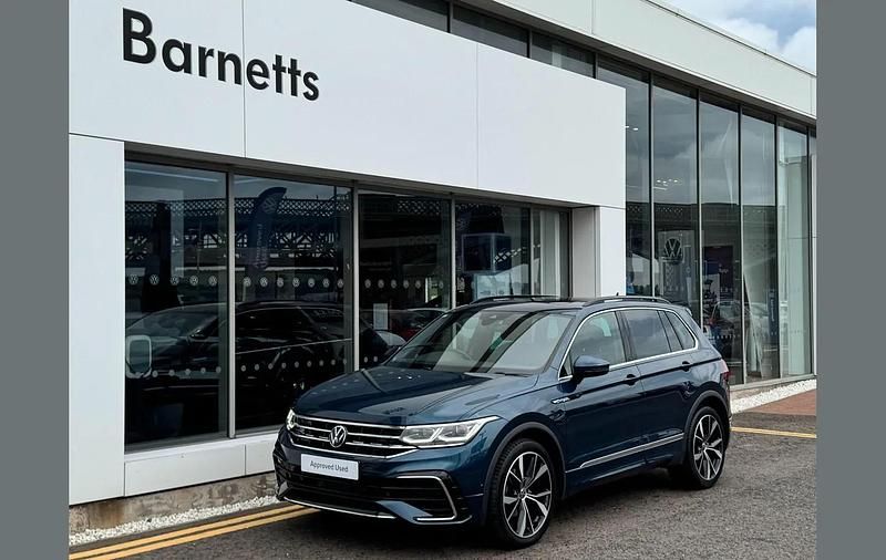Blue Used 2022 VW Tiguan R-line SUV | £25,999 (Fair price) - Image 1/4