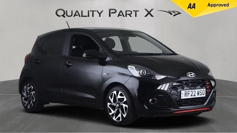 Black Used 2022 Hyundai i10 N Line Hatchback | £11,236 (Fair price) - Image 1/3