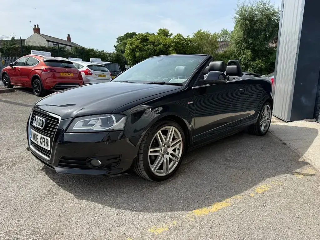 Used Audi A3 Cabriolet S-Line 140 HP (102 kW) 2008 Black Cabriolet