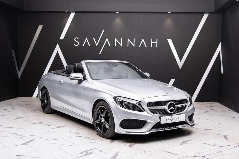 Silver Used 2016 Mercedes C220 AMG line Cabriolet | £16,600 (Fair price) - Image 1/4