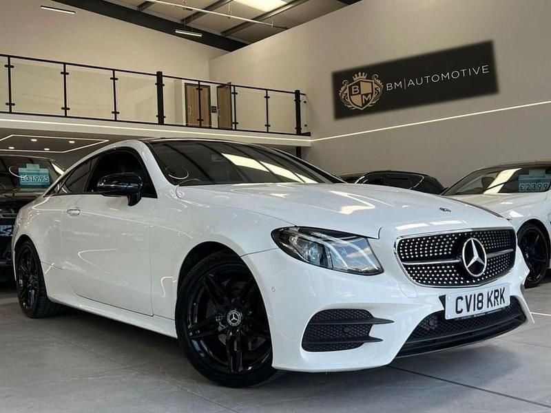 Used Mercedes E220 AMG Line Premium 194 HP (142 kW) 2018 White Coupe