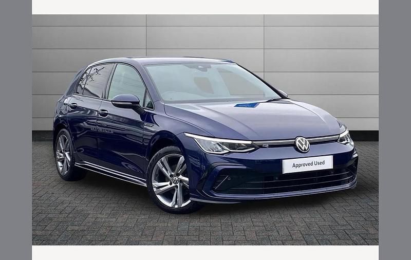 Used VW Golf VIII R-line 147 HP (108 kW) 2021 Blue Hatchback