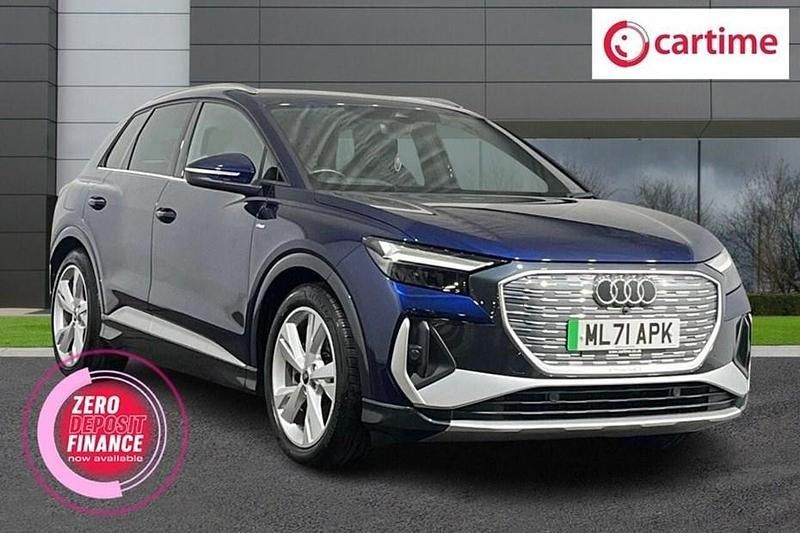 Blue Used 2021 Audi Q4 e-tron S-Line SUV | £22,687 (Good price) - Image 1/1