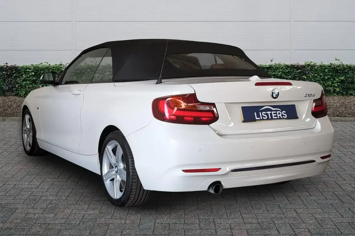 Used BMW 218 Sport Line 2016 White Cabriolet