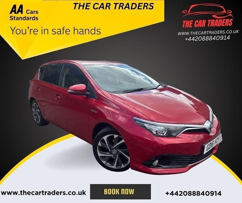 Red Used 2016 Toyota Auris Hybrid Design Hatchback | £9,488 (Fair price) - Image 1/4