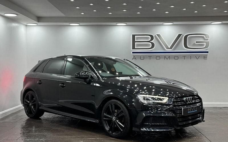 Used Audi A3 Sportback S-Line 150 HP (110 kW) 2018 Black Hatchback