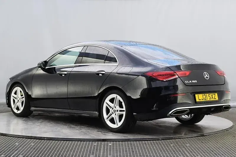 Used Mercedes CLA180 AMG line 136 HP (100 kW) 2021 Black Sedan
