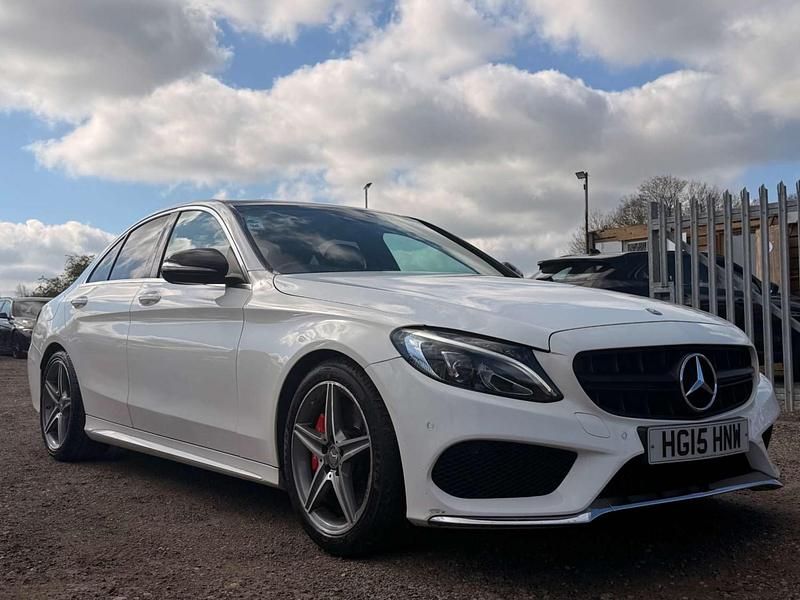 Used Mercedes C250 AMG Line Premium Plus 204 HP (150 kW) 2015 White Sedan