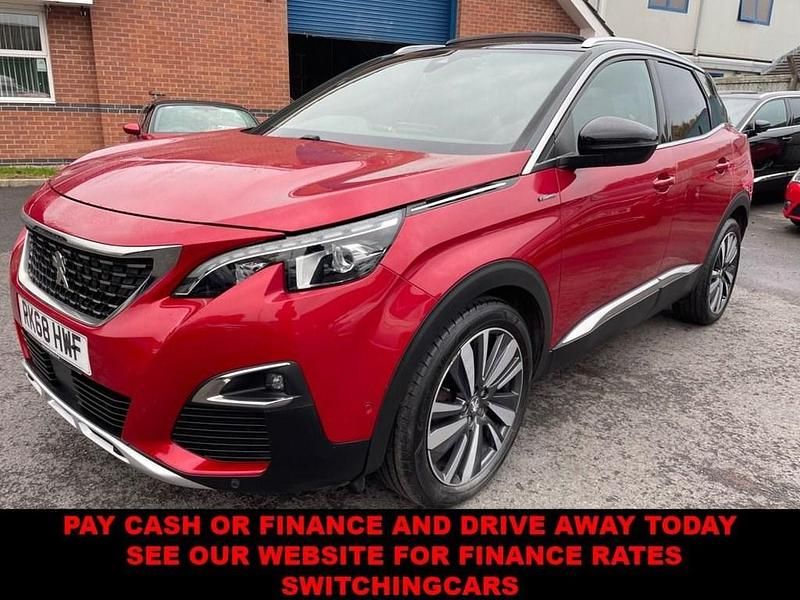 Red Used 2018 Peugeot 3008 GT-line SUV | £7,995 (Fair price) - Image 1/3