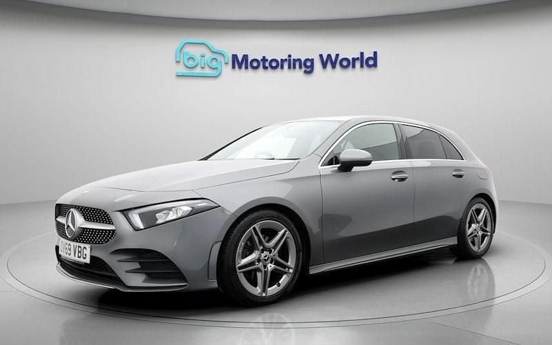 Used Mercedes A200 AMG line 163 HP (119 kW) 2019 Grey Hatchback