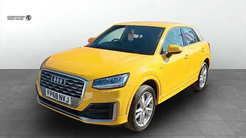 Used Audi Q2 S-Line 116 HP (85 kW) 2018 Yellow SUV