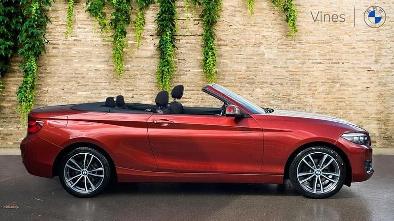 Usado BMW 218 Sport Line 136 HP (100 kW) 2020 Laranja Cabrios