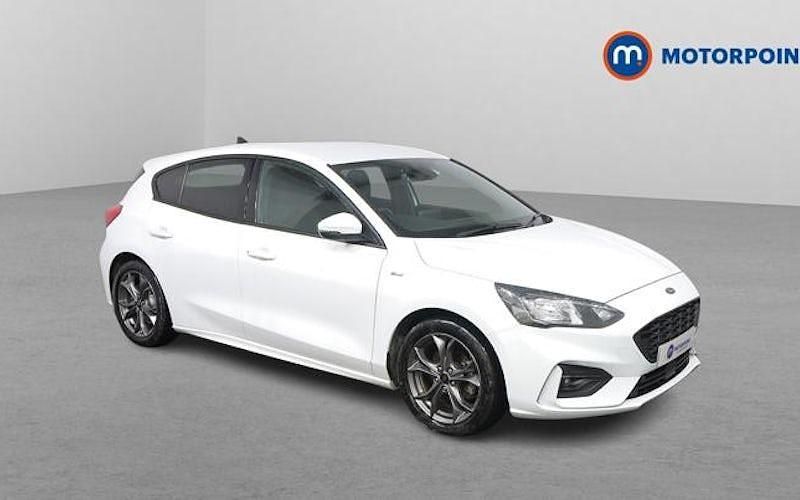 White Used 2021 Ford Focus ST-Line Hatchback | £13,399 (Good price) - Image 1/4