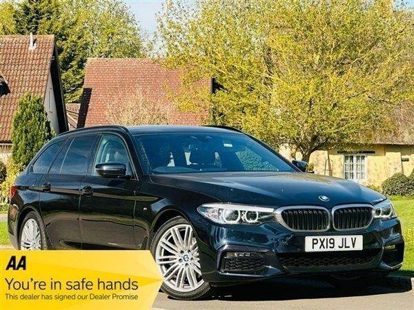 Black Used 2019 BMW 520 M Sport Estate | £16,490 (Fair price) - Image 1/1