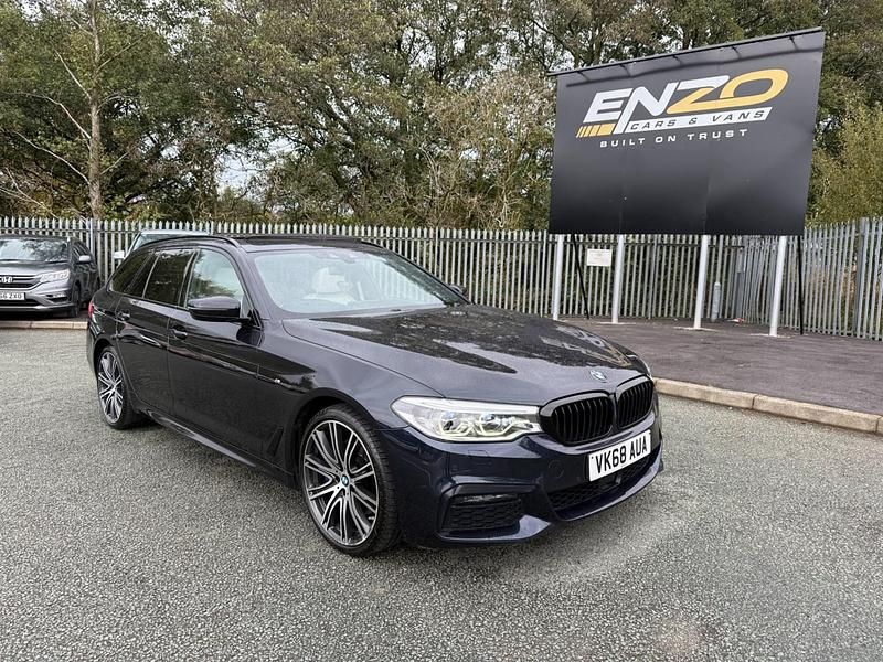 Black Used 2018 BMW 530 M Sport Estate | £17,995 (Fair price) - Image 1/4