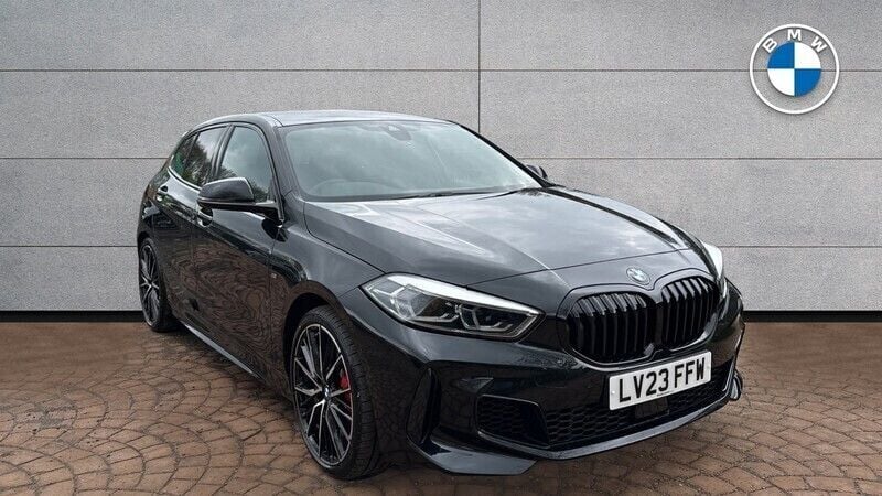 Black Used 2023 BMW 128 M Sport Hatchback | £27,395 (Fair price) - Image 1/4