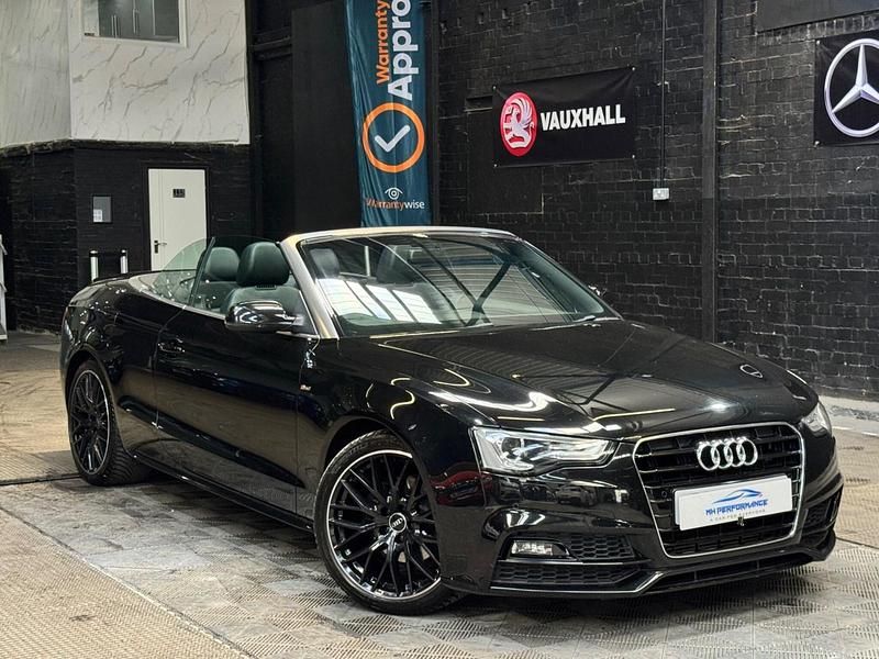 Begagnad Audi A5 Cabriolet S-Line 2015 Svart Cab