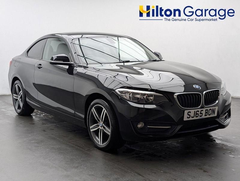 Black Used 2016 BMW 218 Sport Line Coupe | £9,750 (Good price) - Image 1/4