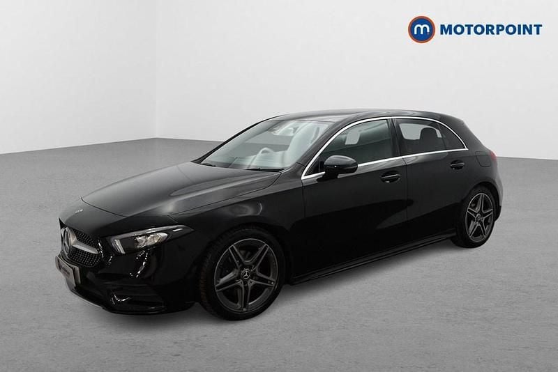 Used Mercedes A180 AMG line 116 HP (85 kW) 2019 Black Hatchback