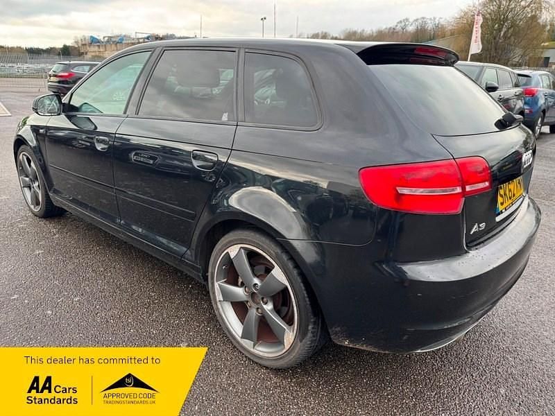 Used Audi A3 Sportback S-Line 2012 Black Hatchback