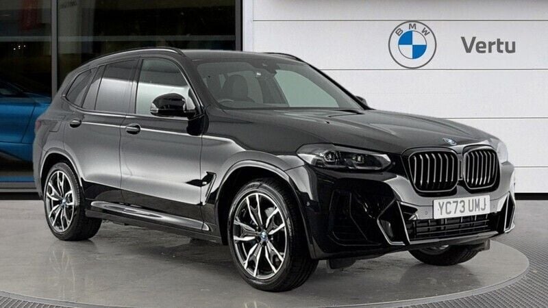 Black sapphire Used 2023 BMW X3 M Sport SUV | £41,502 (Fair price) - Image 1/4
