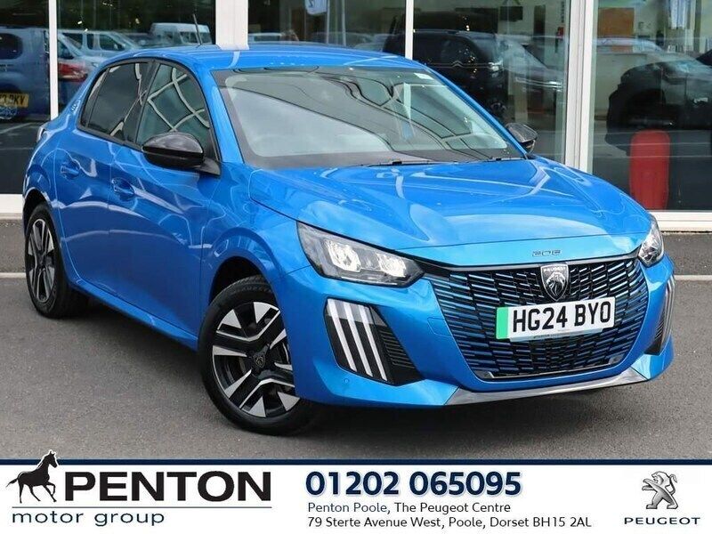 Blue Used 2024 Peugeot e-208 Style Hatchback | £13,990 (Good price) - Image 1/4