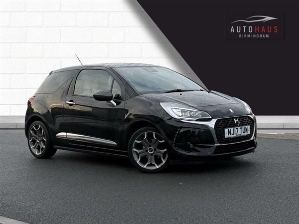 Black Used 2017 DS Automobiles DS3 Ultra Prestige Hatchback | £4,199 (Fair price) - Image 1/1
