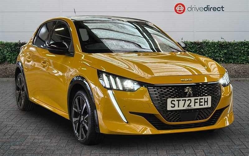 Yellow Used 2022 Peugeot 208 Premium Hatchback | £13,750 (Fair price) - Image 1/4