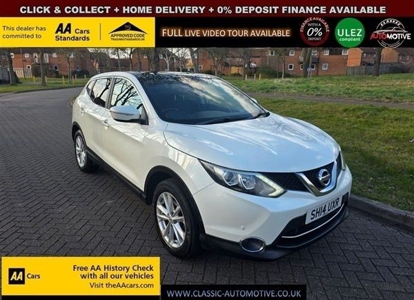 White Used 2014 Nissan Qashqai Acenta Premium SUV | £5,195 (Fair price) - Image 1/1