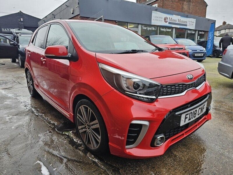 Red Used 2018 Kia Picanto GT-Line Hatchback | £8,495 (Fair price) - Image 1/4