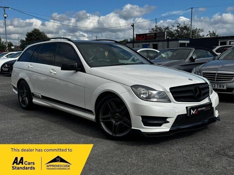 White Used 2014 Mercedes C250 AMG Estate | £5,995 (Super price) - Image 1/3