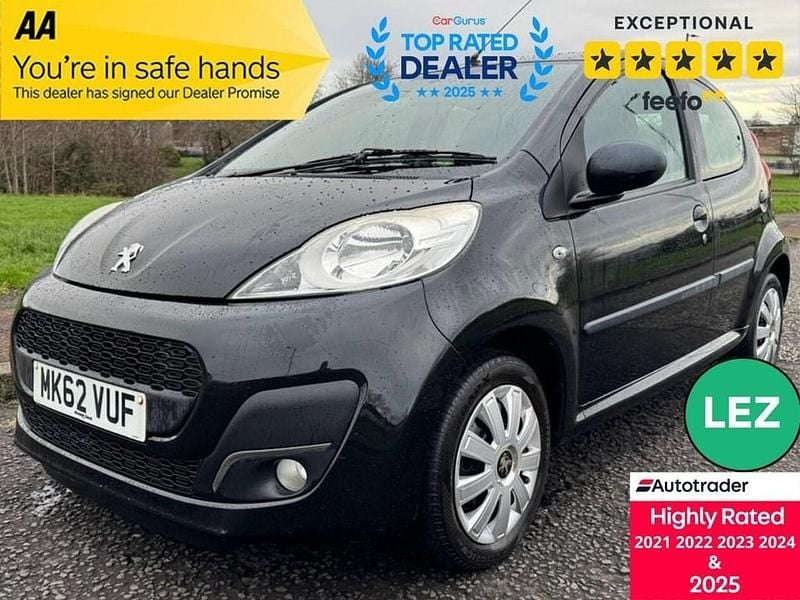 Black Used 2012 Peugeot 107 Active Hatchback | £2,495 (Fair price) - Image 1/3