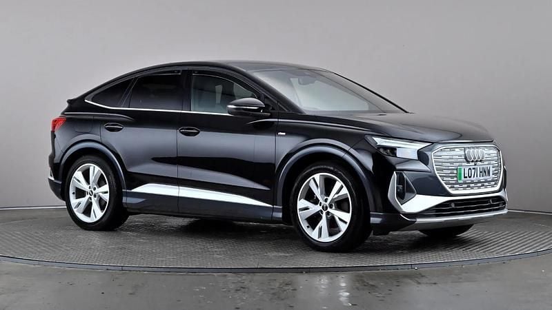 Black Used 2022 Audi Q4 e-tron S-Line SUV | £21,498 - Image 1/3