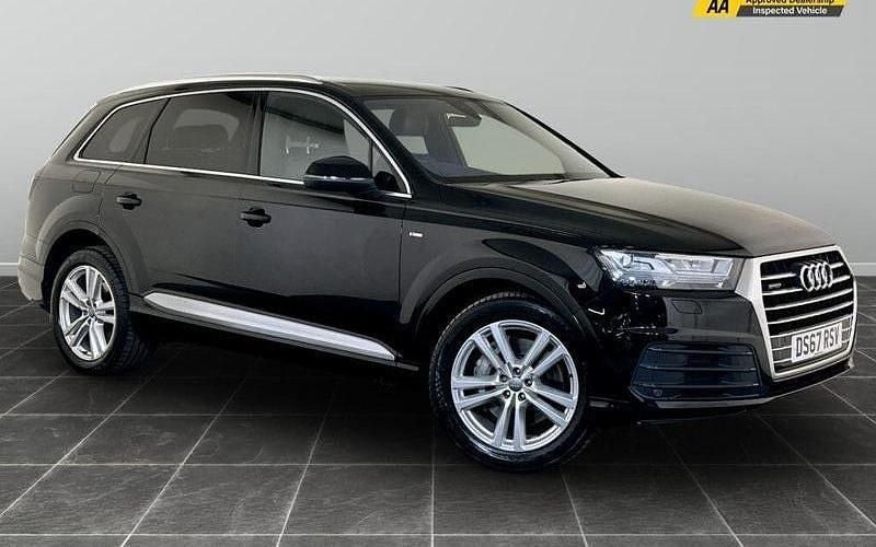 Black Used 2017 Audi Q7 S-Line SUV | £21,495 (Good price) - Image 1/2
