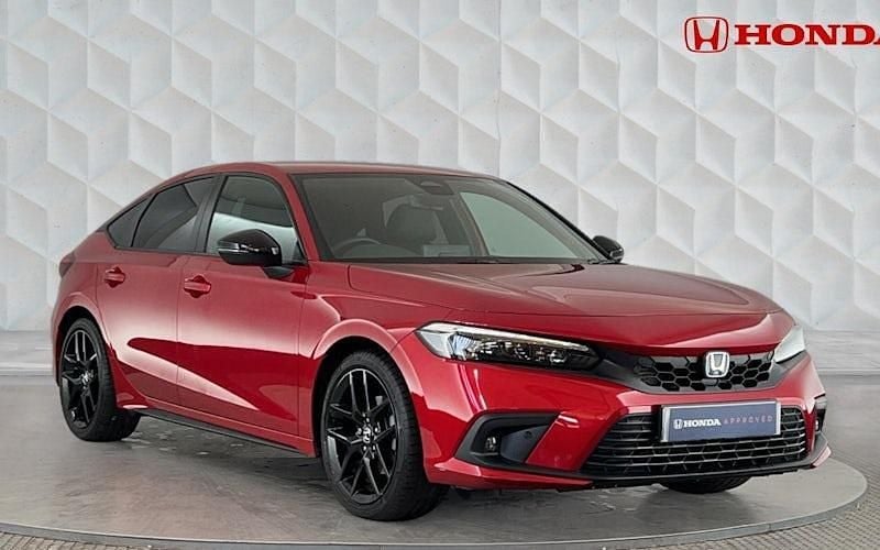 Crystal red Used 2023 Honda Civic Sport Hatchback | £25,795 (Fair price) - Image 1/4