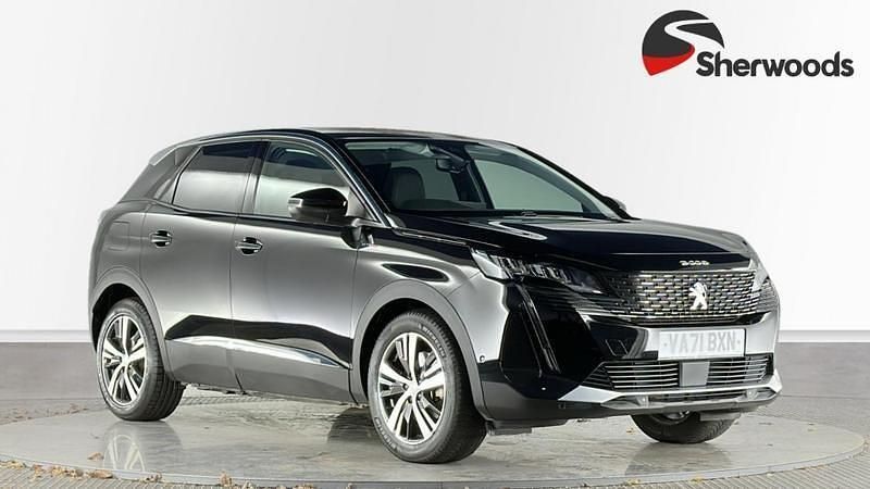 Black Used 2022 Peugeot 3008 Allure Hatchback | £16,690 (Fair price) - Image 1/4