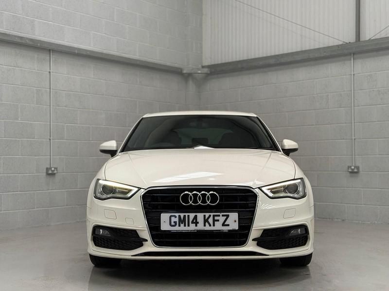 Used Audi A3 S-Line 2014 White Hatchback