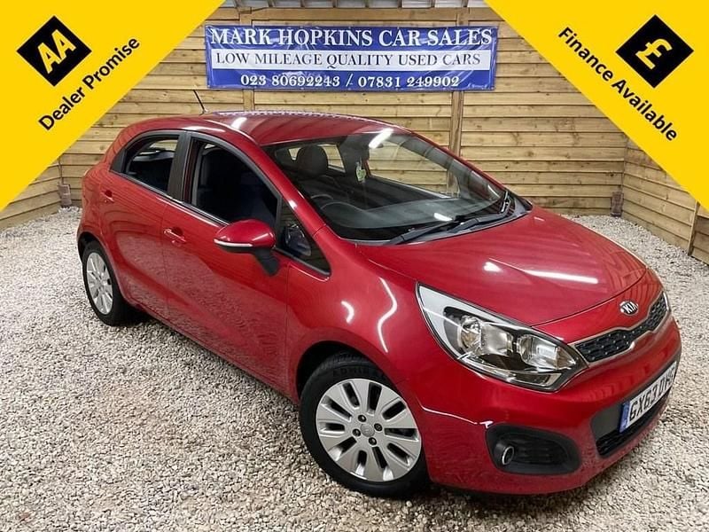 Red Used 2013 Kia Rio Hatchback | £9,995 (Expensive) - Image 1/3