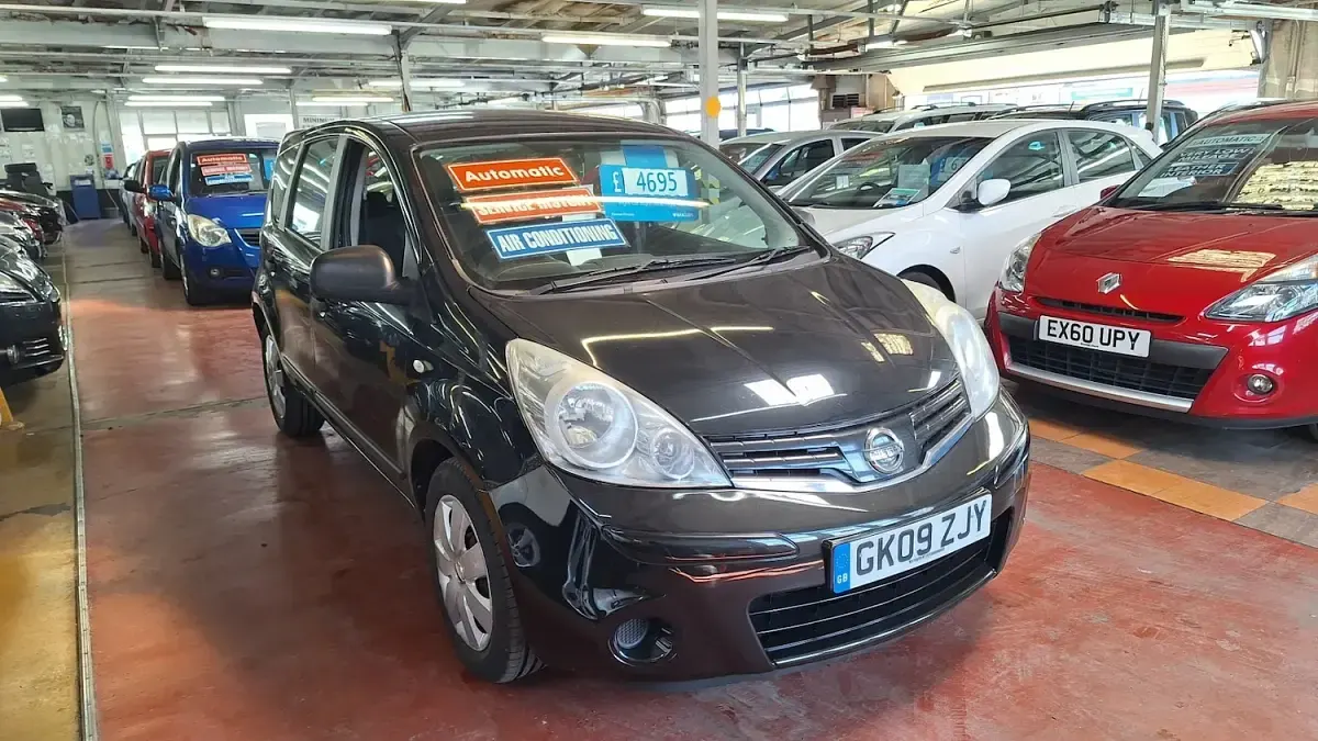 Used Nissan Note Visia 110 HP (80 kW) 2009 Black Hatchback
