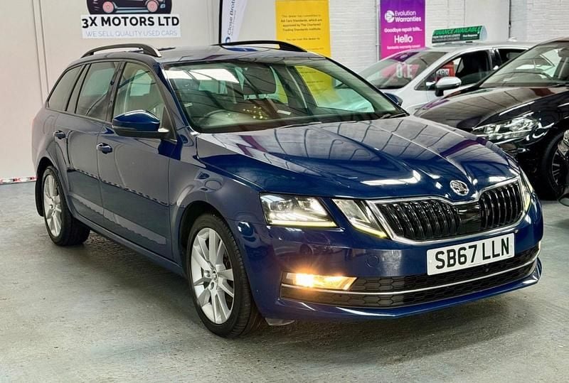 Used Skoda Octavia SE L 150 HP (110 kW) 2018 Blue Estate