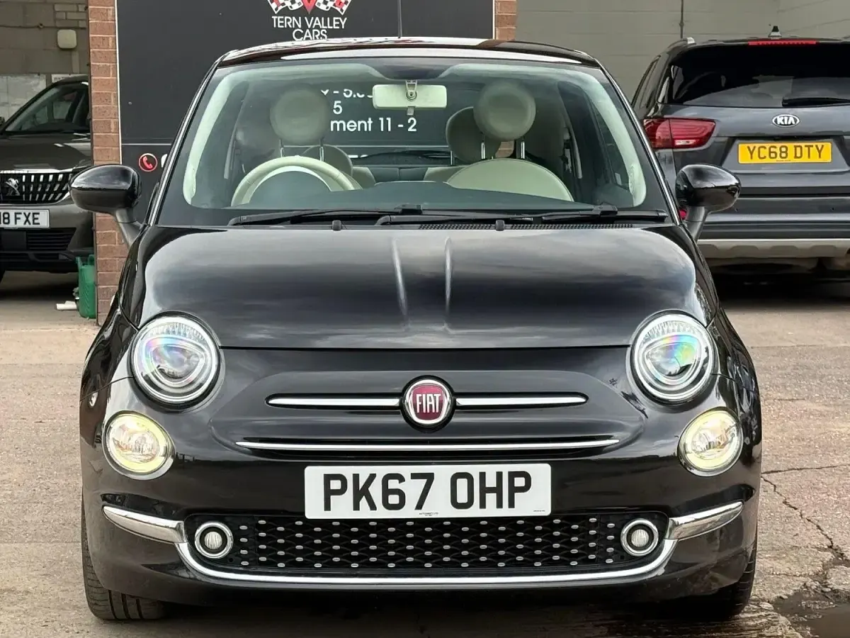 Used Fiat 500 Lounge 69 HP (50 kW) 2017 Black Hatchback