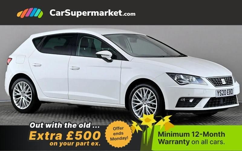 Used Seat Leon SE Dynamic 116 HP (85 kW) 2020 White Hatchback