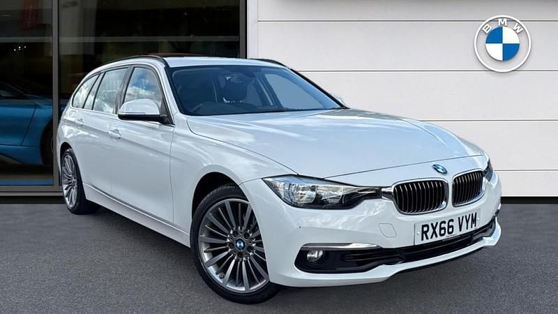 White Used 2016 BMW 320 Luxury Line Estate | £15,811 (Fair price) - Image 1/4